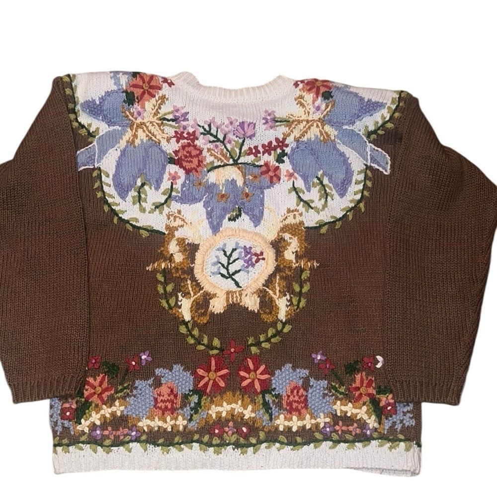 Jennifer Reed Brown Vintage Sweater Size M